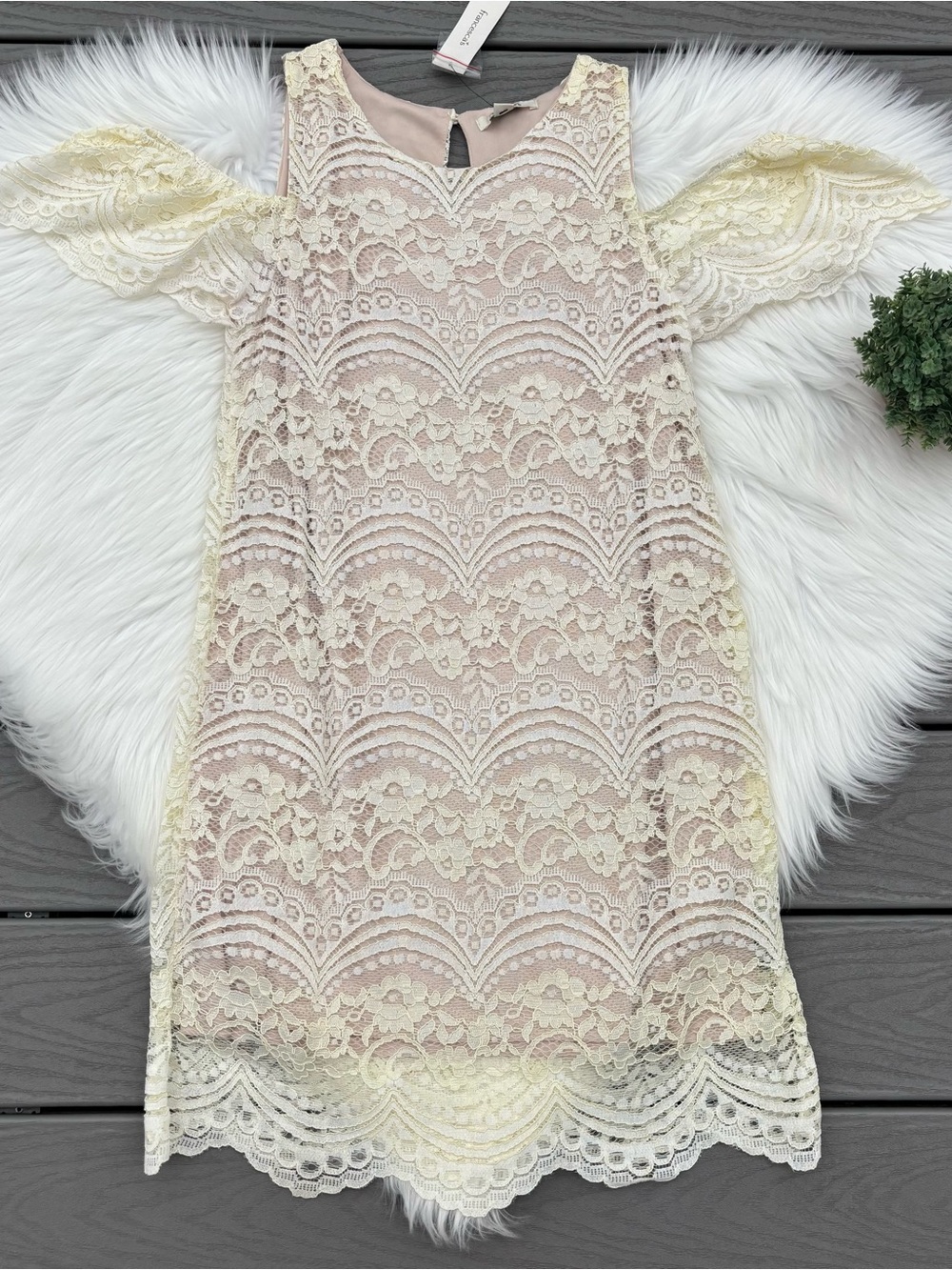 Open Shoulder Lace Dress - Picture 1 of 3